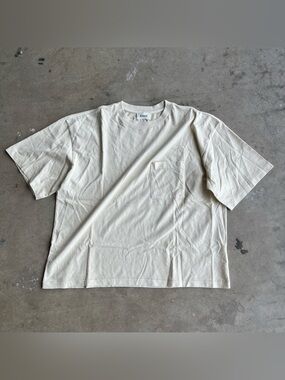 Elwood Cropped Boxy Tee Cream
